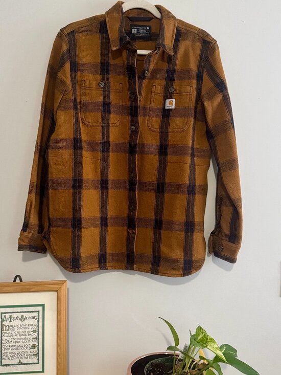 Carhartt Tops - Carhartt Womens Flannel Button Down Loose fit